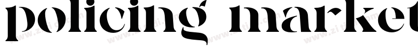 policing market字体转换